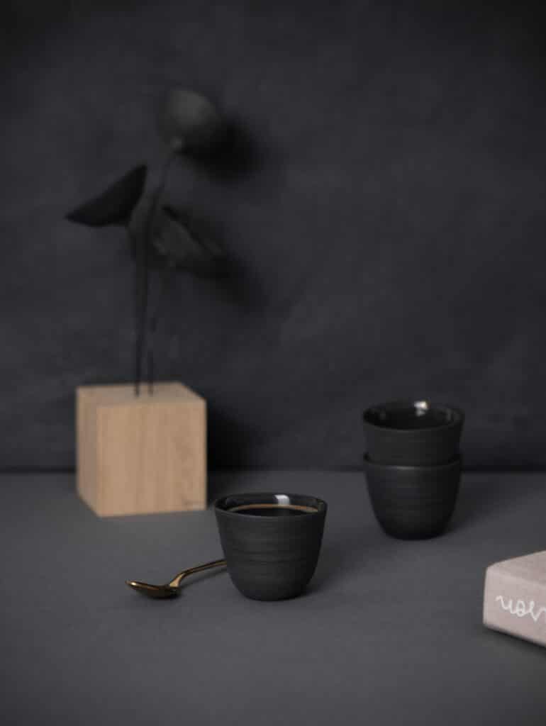 Ristretto Cup élégant en porcelaine Noir intense