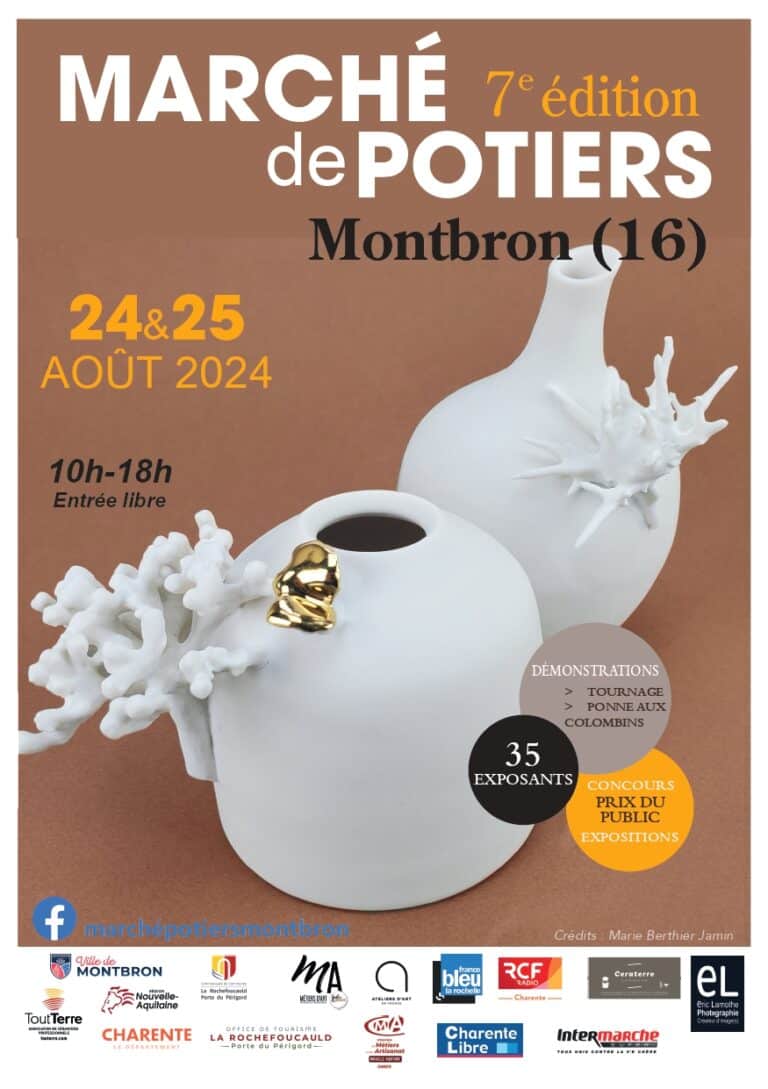 Affiche du Marché de potiers de Montbron 2024