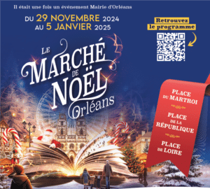 Affiche du Marché de Noel d'Orléans 2024